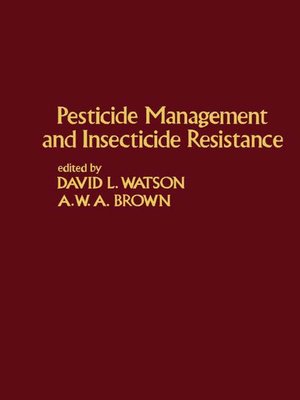 cover image of Pesticide Management and Insecticide Resistance